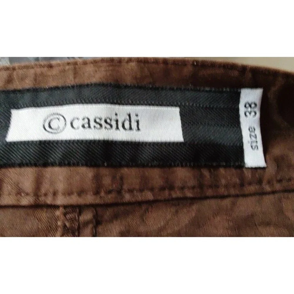 Vintage Women's Cassidi A Line Brown Short Skirt EUR Size 38